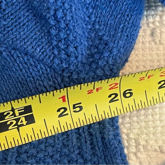 Vintage 90s Puritan Blue Thick Knit Grunge/Academia Crew Neck Sweater 2XL - Picture 9 of 9